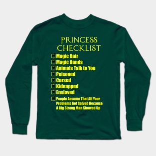 Princess Loki Checklist Long Sleeve T-Shirt